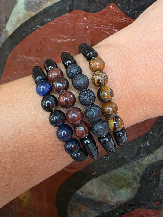 LEATHER AND BEADS